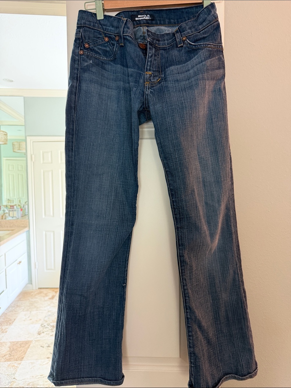 Dark Blue Teen petite woman Straight-jLeg Jeans